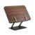 Ysyqkn Rotating Book Stand Adjustable Book Holder Desktop Reading Rack with Page Clips and Rotating Display Wood and Metal, Walnut Wood Color, Free Lift Multi-Function Reading Stand