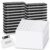 Yuanan 50 Pcs Magnetic Name Tags White, 3.38×2.13 Inch Badge Holder Reusable Blank Name Tags with Magnetic Backing for Personalized Shirts DIY Kit Office School Supplies