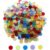 Yuanhe 500 Pieces 3/4 Inch Transparent Counting Chips for Bingo Game, Party, Classroom, Game Night – Mixed Color