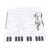 YUEHISY Magnetic Dry Erase Board, Note Reading Music Teaching Tool for