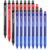 Yuimion 0.5mm Quick Dry Gel Pens, 16 Black 8 Red 8 Blue Fine Point,32 Pack