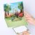 Yulijiji Custom Photo Pop Up Birthday Card for Boys Personalized 3D Dinosaur,Knight,Minecraft,Wizard Themed Custom Face Kid Birthday Greeting Gift (Knight)