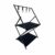 YunJove Outdoor Folding Shelf Camping Storage Rack Organizer Stand With Double Tier And Hook Bar Aluminum Alloy Structure Portable Foldable Setup Suitable for, Two-layer Oxford Cloth Storage Rack