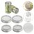 Yunnesdre 4-Pack 70mm Stainless Steel Sprouting Lids for Jars Broccoli-seeds, Fine Mesh Strainer Covers for Growing Organic Bean Sprouts at Home Kitchen