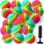Yunsailing 20 Pcs Dodgeball Playground Balls for Kids, 5 Inch Colorful Kickball Handball Bouncy Ball with Hand Pump for Kids Adult Indoors Outdoors Picnic and Schoolyard Games Exercise