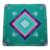 Yunseity Mahjong Mat, Anti Slip Noise Reducing 32.4×32.4in Portable Gaming Table Mat for Poker Cards Board Games with Non Slip Surface