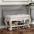 YUNSEU Entryway Shoe Bench with Hidden Storage,Tufted Padded Seat Organizer,