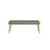 YUNSEU Entryway Shoe Bench with Padded Cushion Seat,Armless Wood Rack,