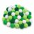 YUYUDEHM 200Pcs 1 Inch Mixed Green Pom Poms, Fuzzy Pompoms for DIY Projects