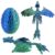 YVBBHE Extra Large Dynamic 3D Printed Dragon Egg with Dragon Inside，Open and Close Mouth with Wings Movable and Eyes, Flying Fidget Bird Animals for Home Decoration(Laser Green)