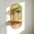 YWAJPXL Single Boho Rattan Floating Shelf, Arched Wall Mount Shelf for Bathroom Bedroom, Mid Century Modern Decor, Premium Pine Wood, 25 lbs Capacity
