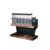 YWJLQH Coffee Bean Display Rack Coffee Storage Organizer Stand Holder with 12 Clear Jars Black Release Base Metal Frame Two Tier Suitable for Coffee Station countertop Setup prep Home Decoration