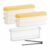 YWJLQH Easy-Release Spherical Tray with Storage Box and Tongs, Silicone Trays for Freezer,