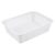 YWJLQH Storage Basket Polypropylene Container Lightweight Organizer Multipurpose Bin Suitable for Workshop Home , White