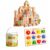 YWJLQH Wooden Build Blocks, DIY Toy Set, Style to 4