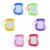 YWLUUOO 6 Pack Portable Scribble Boards Rings Drawing Pad Holder Drawing Keychain Present for Art Enthusiasts Outdoor Activity Keyring