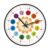 YWLUUOO Educational 8Inch Wall Clock Telling Time Teaching Clock for Quiet Movement Easy to Read Number for Time Learning Wall