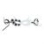YWLUUOO Eye for Women Cosplay Costume Halloween Eye Masquerade Half Face Death Dress Up Accessories Cosplay