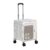 YWMJZEU Folding Utility Cart with Lid Heavy Duty Foldable Rolling Crate Lightweight Folding Cart with Lid for Outdoor, White Gray