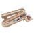 YWMJZEU Wooden Ball Track with Blocks Beech Wood Ball Route Building Toy Educational Wooden Marble Run with Balls for Kids, Kindergarten, Playroom, Tabletop