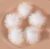 YYCRAFT 30pcs Large Glitter Tinsel Pom Poms Sparkle Balls for DIY Craft,-White/Iridescent White(1.5″)