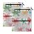 YYZZH Colored Bow Ribbon Pattern Binder Pouches 2 Pack Pencil Pouches For 3 Ring Binder Zipper Pouch 3 Hole Pencil Pouch