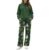 Yzaoxia Christmas Printed Half Zip Pullover Wide Leg Pants Outfit