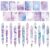 Zaamwoyy 24 Pcs Suicide Prevention Awareness Set, Retractable Ballpoint Pens with Teal and Purple Ribbon & Sticky Notes, Inspirational Mental Health Gift for Depressed People Teachers School