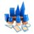 Zani Puff Wooden 3D Geometric Solids Montessori Toy Set