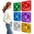 Zaruatu 12 Pcs Sensory Wall Mirror, Acrylic Bubble Mirror for Science Classroom Wall, Autism Kids Sensory Room Must Haves for Visual Tactile Stimulation (10×10 Inch,Red Yellow Blue Green White Purple)