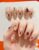 ZAUBERFIX French Tip Press on Nails 10 Pcs, Luxury Glossy Fake Nails with Gem Embellishments, Reusable Acrylic Glue on Nails for Women, Salon Quality Manicure at Home, Ideal Gift for Women