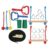 ZAWELIYO Monkey Bars Rings for Kids, Durable Indoor Climbing Set, Designed for Fitness and Fun in Home Gym, Made of High Strength Polyester, 2 Units