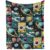 ZCJB-WSRY Cute Planet Throw Blanket 40″x30″ for Girls Boys Kids Pet