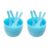 ZCLGOOD DIY Slime Making Tools, 8PCS Blue PP Plastic Glue Mixing Bowls with 8PCS Mixing Spoons Set for Creative Craft Arts Projects, Glue and Slime Mixing (Diameter 3.46 inches)