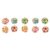 ZCZQC 10PCS Metal Hollow Round Beads 16mm Colorful Star Bead Accessories for Bracelet Pendants Phone Charms Necklaces Car Ornaments DIY String Craft Materials Gold