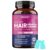 ZEBORA Biotin Gummies with Hyaluronic Acid, Keratin and Collagen – Extra Strength Hair Skin and Nails Vitamins for Women – Hair Growth Women and Men – 90 Blueberry Gummies