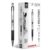 Zebra Pen F-301 Ballpoint Black Ink Fine Point 0.7mm Pen, Easy-Glide Ink, Stainless Steel Retractable, Non-Slip Grip, Professional Design, Ideal for Office, Journal and Planner Use, 18-Pack (27118)