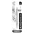 Zebra Pen STEEL F-701 Retractable Ballpoint Pen, Black Ink, 0.8mm, 1-Pack