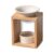 Zen’Arôme Fragrance Burner – Scented Wax Melting Burner – Essential Oil Diffuser and Room Fragrance – Aromatherapy Candle Holder Wooden and Ceramic Candle Holder – Height: 12 cm