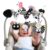 Zendstanding Spiral Carseat Toys for Infants 0-6 Months, Black & White