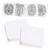 Zentangle Tiles, Square White Paper Tiles, 3.5 x 3.5 Inch (100 Pcs)