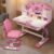 Zephylix Kids Study Desk Chair Set Adjustable Height Cartoon Pattern