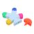 Zerodeko 3pcs Color Fluorescent Highlighter Pens with Cute Human Shaped Design, Plastic Multi-color Marker Pen for Reading Highlighting and Document Marking, Creative Office Stationery