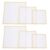 Zerodeko 6pcs 18 Mesh Needlepoint Canvas, 8/6/5 Inch Sizes, Square Shape