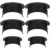 Zerodeko 6pcs Plastic Billiard Table Pocket Liners, Pool Table Pockets Replacement for Home Bar, 2, Black