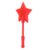 Zerodis 3D Printed Credit Card Wand, PLA Tap to Pay Wand with Built in Card Slot, Star Topper, 14.57 X 6.46 in Fun Contactless Payment Accessory for Birthdays and Financial Learning (Red)