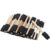 Zerodis 50 Pcs Foam Brush Set Wood Handle Sponge Paint Brushes 5.9 X 1 in Beveled Tip for Acrylic Watercolor Varnish Art Class DIY School Projects and Hobby Use