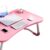 Zerodis Computer Desks Board Bedroom Desks Stand Portable Storage Drawer Cup Holder Non Slip Silicone Surface Tray Stable Thickened Study Workstation for Household Bedroom Kids Laptop (Fruit Pink