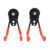 Zerodis Garage Tool Hanger 2 Pcs Magnetic Garage Hooks Metal Wall Mounted Storage Hanger Holder Anti Slip High Load Bearing Capacity Dual Hook Tool Space Saving for Home (Magnet 6.6cm)