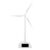 Zerodis Solar Wind Mill Teaching Toy, ABS Solar Powered Windmill Model with Rotating Sails, Science Learning Desk Decor, 26.5cm for Kids Classrooms Home Office